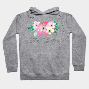 Happy birthday romantic design Hoodie